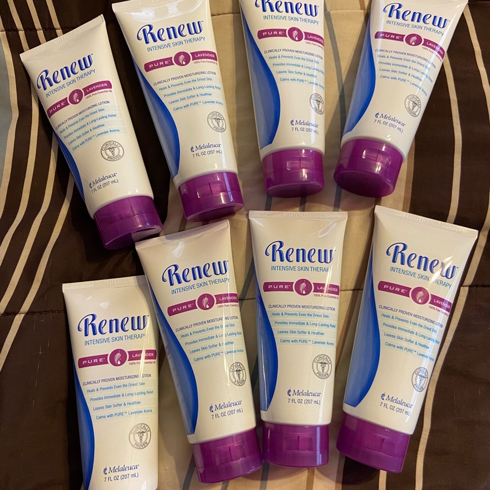 COPY - RENEW By Melaleuca moisturizing lotion. Fragrance is lavender.